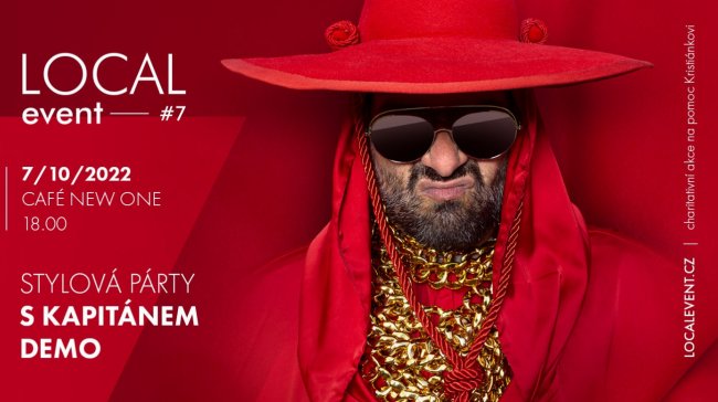 Stylová party s Kapitánem Demo! Local Event nabídne skvělou zábavu i charitativní podtext