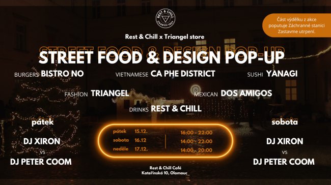 Vychutnejte si další STREETFOOD & DESIGN POP-UP! Už tento víkend