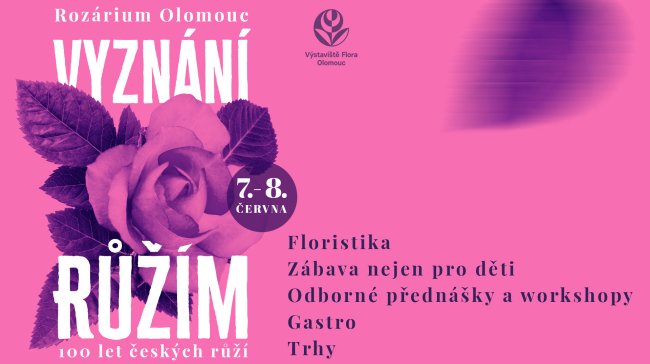 Festival Vyznání růžím: olomoucké rozárium slaví 100 let českých růží