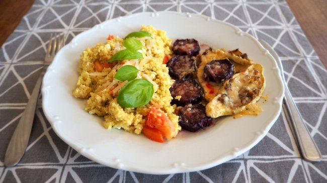 RECEPT: Pečený patizon s červenou řepou a kuskusem